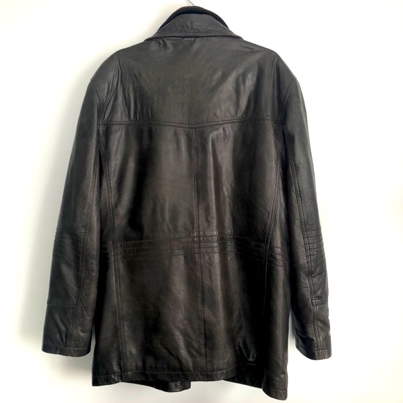 DANIER LEATHER MEN’S BROWN LEATHER JACKET - Picture 4 of 7
